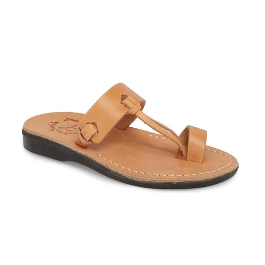 Romania Wide Banded Leather Thong Sandal - Dark Brown – Bruno Magli