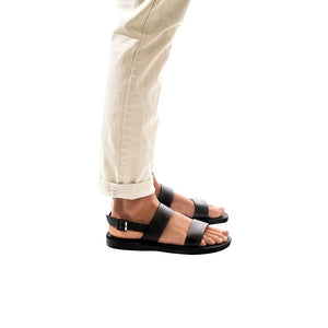 two strap sandals with backstrap