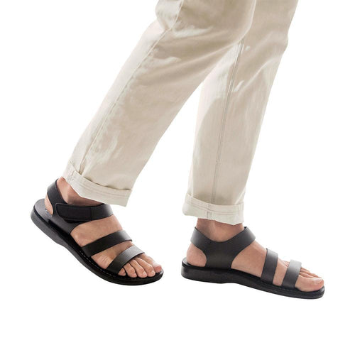 Men's Leather Closed-Back Sandals - Jerusalem Sandals