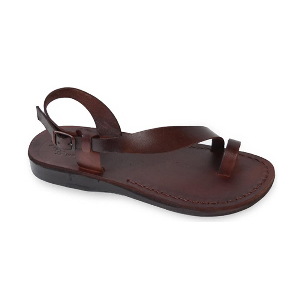 Cognac Crossover Back Strap Sandals - CHARLES & KEITH US