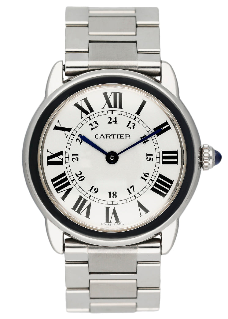 Cartier Ronde Solo W6701004 Silver Dial Steel Ladies Watch