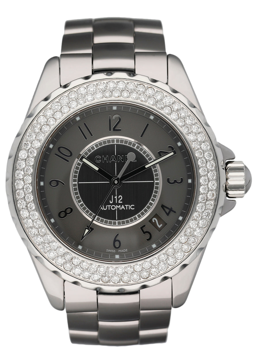 Chanel J12 Diamond Bezel Ceramic Watch