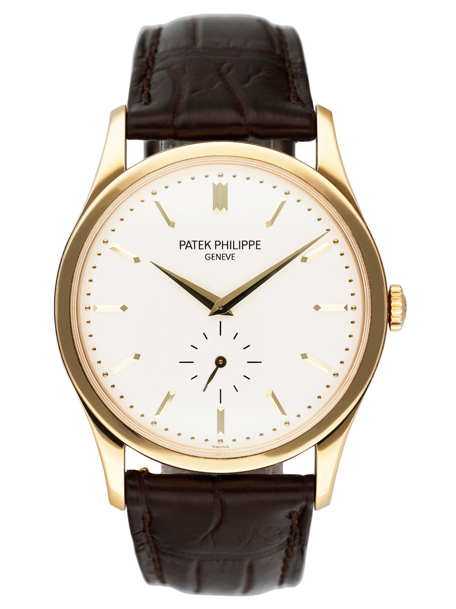 Patek Philippe Calatrava 5196J 18K Yellow Gold Mens Watch