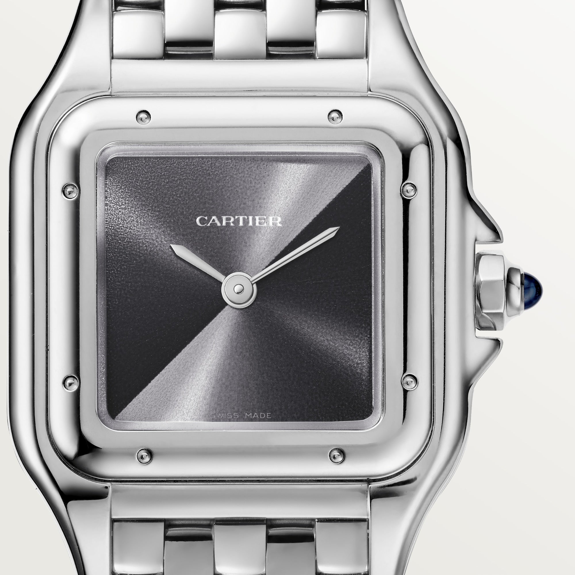 Cartier Panthere ref. WSPN0010: Steel, black/gray diagonal gradient dial