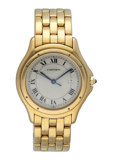 cartier gold cougar watch