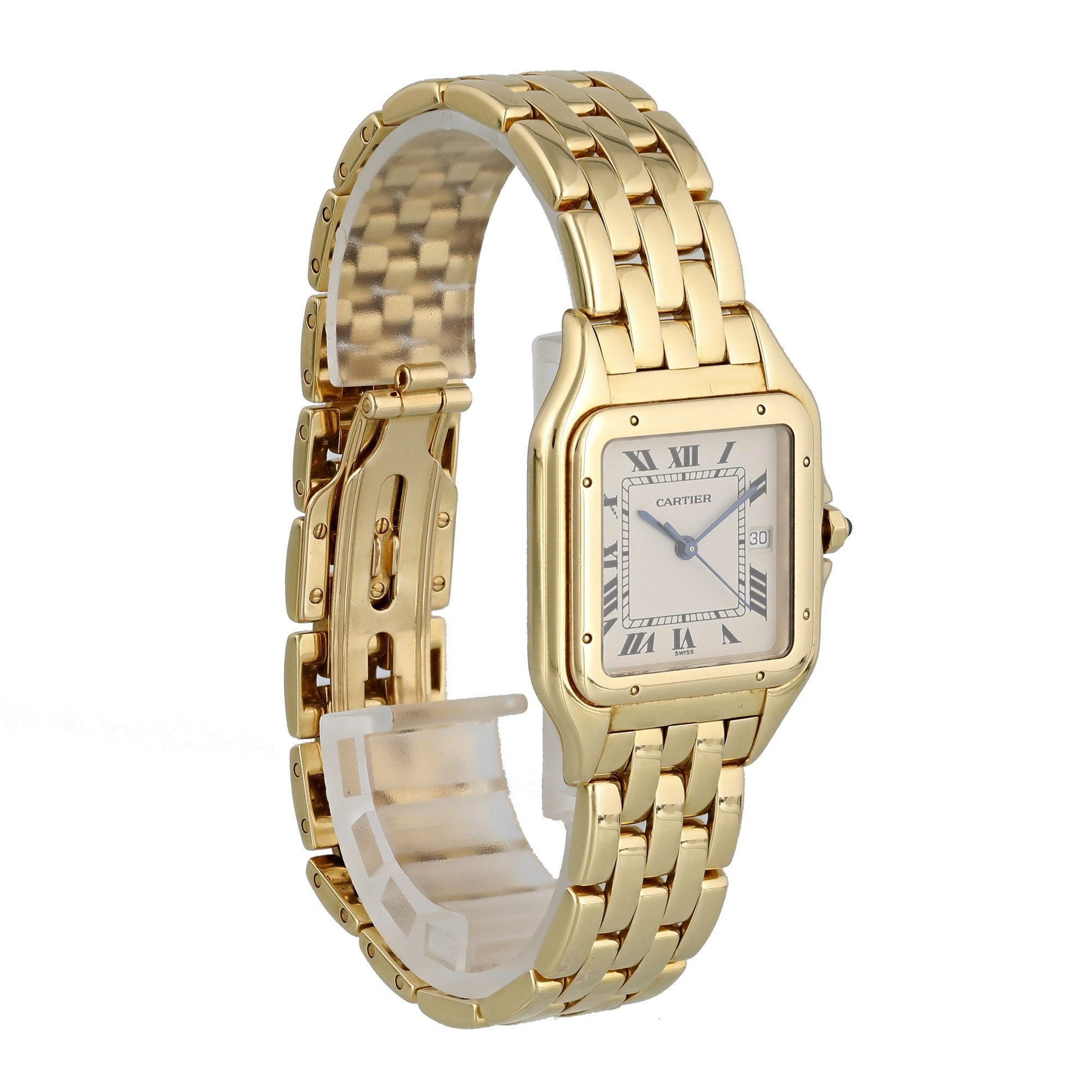 cartier panthere mens watch gold