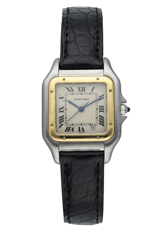 cartier panthere leather watch