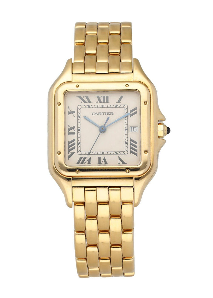 Cartier panthere 18k yellow gold large watch