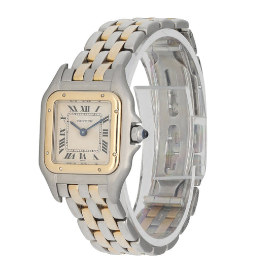 cartier ladies 2 row panthere watch