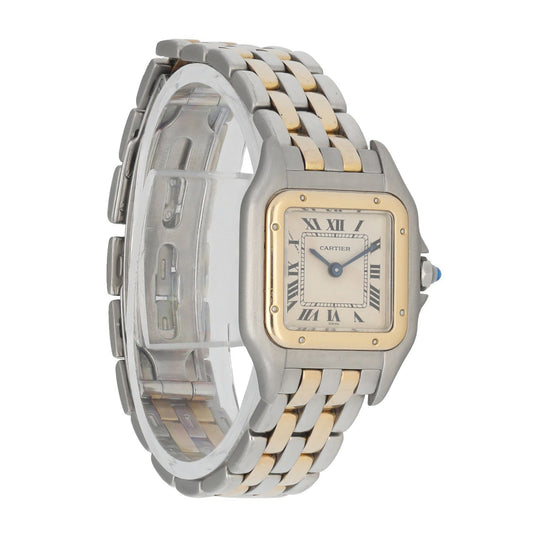 cartier ladies 2 row panthere watch