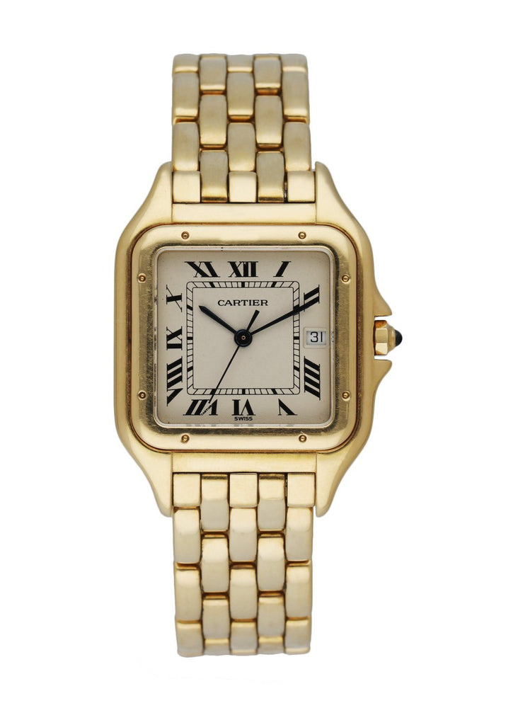 Cartier Panthere 887968 18k Yellow Gold Large Man's Watch