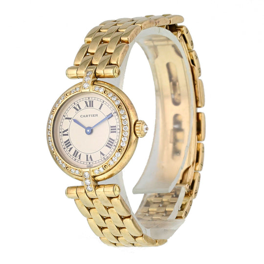 cartier vendome diamond watch