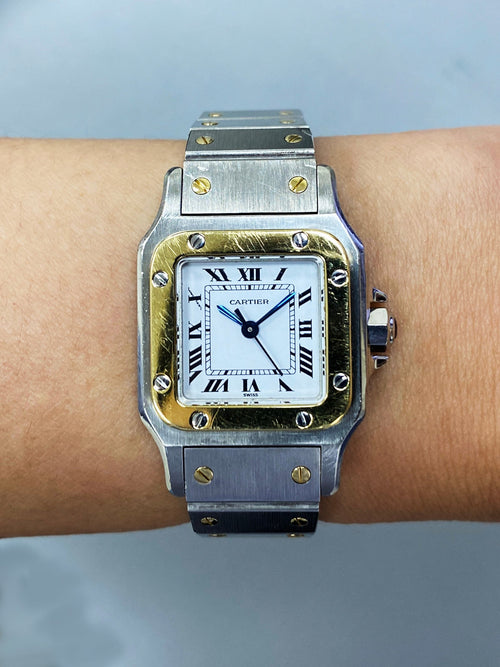 Cartier Santos Galbee 0902 Two-Tone Automatic Ladies Watch