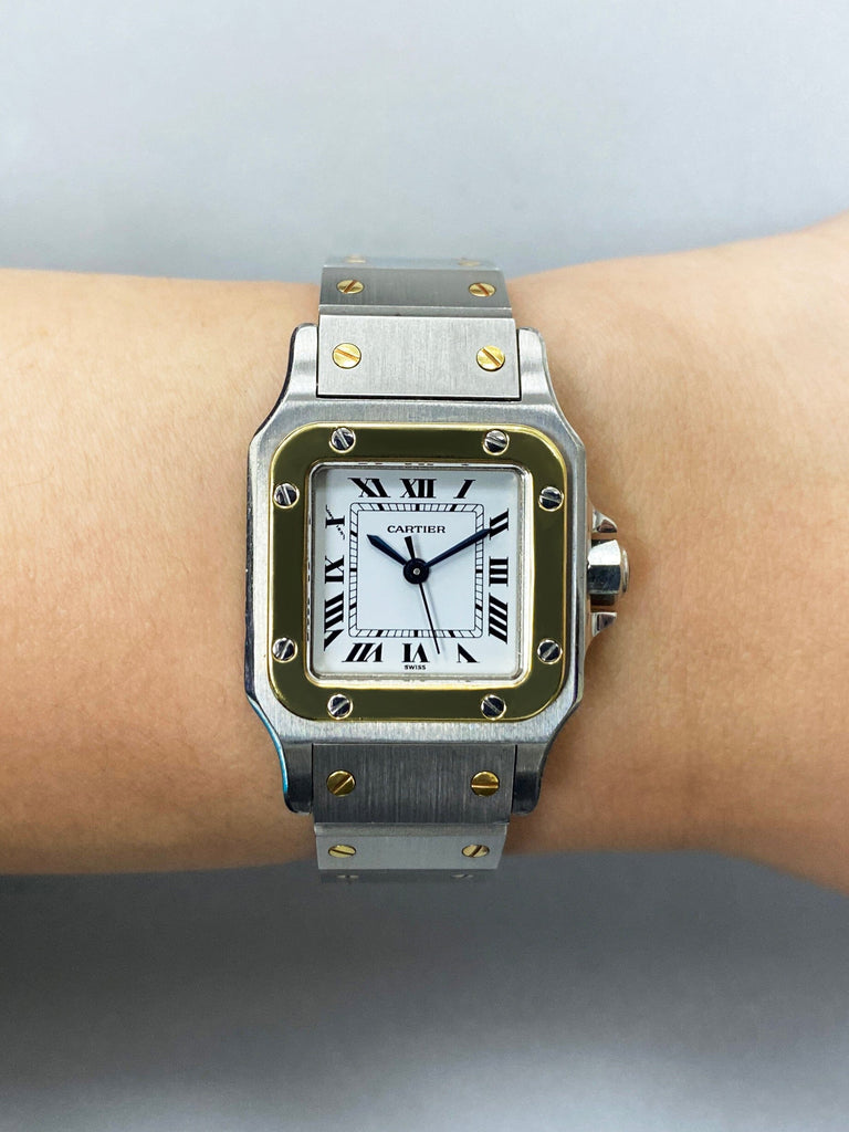 Cartier Santos Galbee 0902 Two-Tone Automatic Ladies Watch