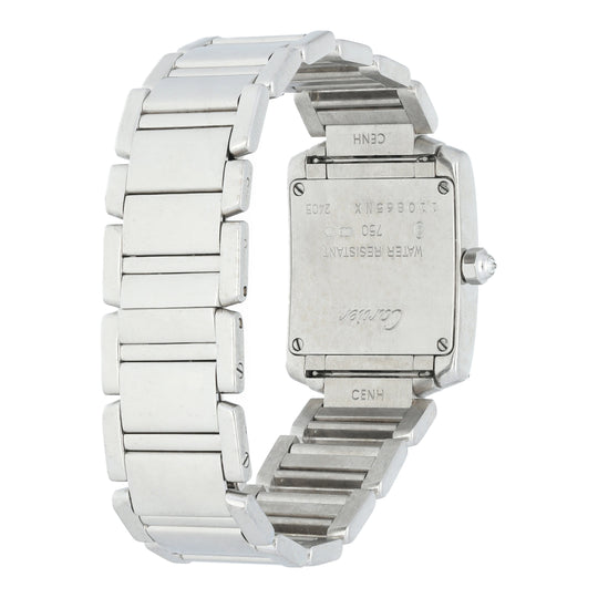 ladies diamond cartier tank francaise watch