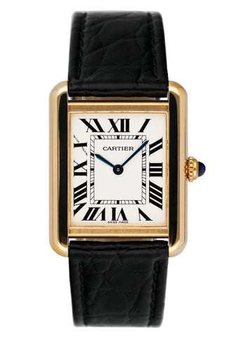 Cartier Tank Louis W1529856 18K Yellow Gold Ladies Watch Box Papers