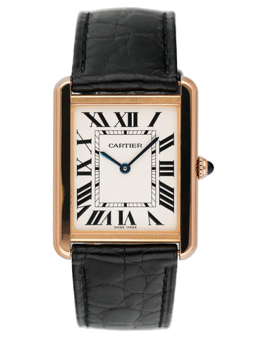 Cartier Tank Americaine Solid 18K Rose Gold Women's Watch WB7079M5