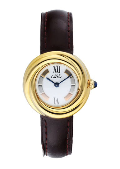 must de cartier gold plated watch