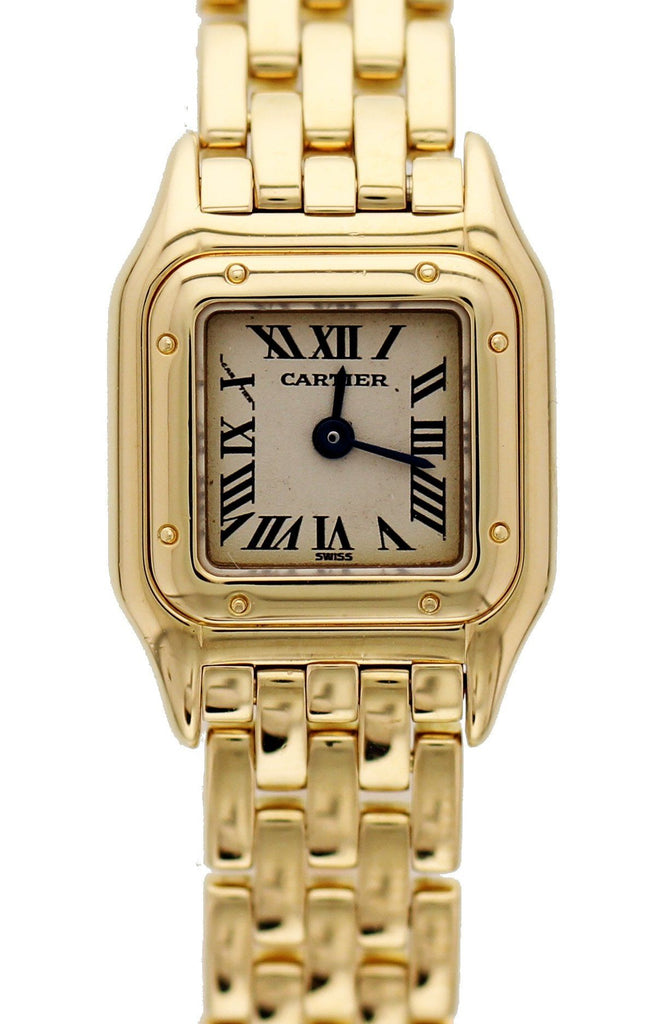 Mini Cartier Panthere 18K Yellow Gold Watch 1130 1
