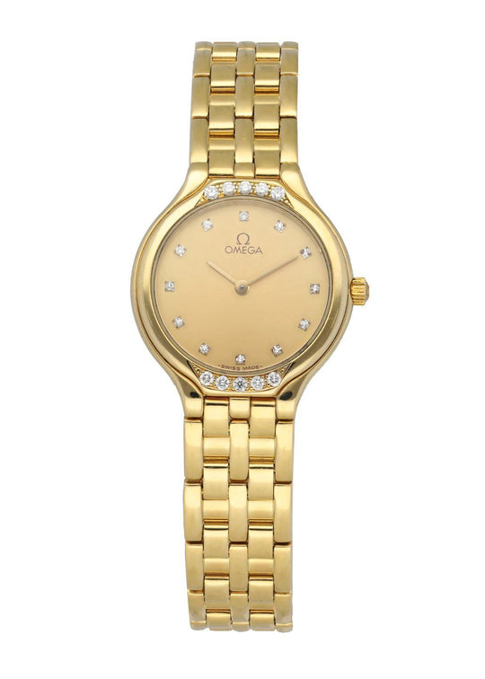 18k gold omega deville ladies watch