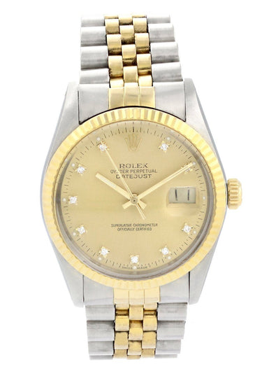 rolex datejust 16013 diamond