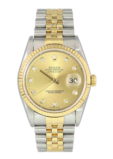 rolex datejust 16233 diamond dial