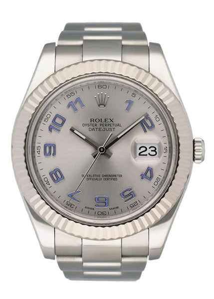 Datejust 41 116334 Silver Dial Mens Papers