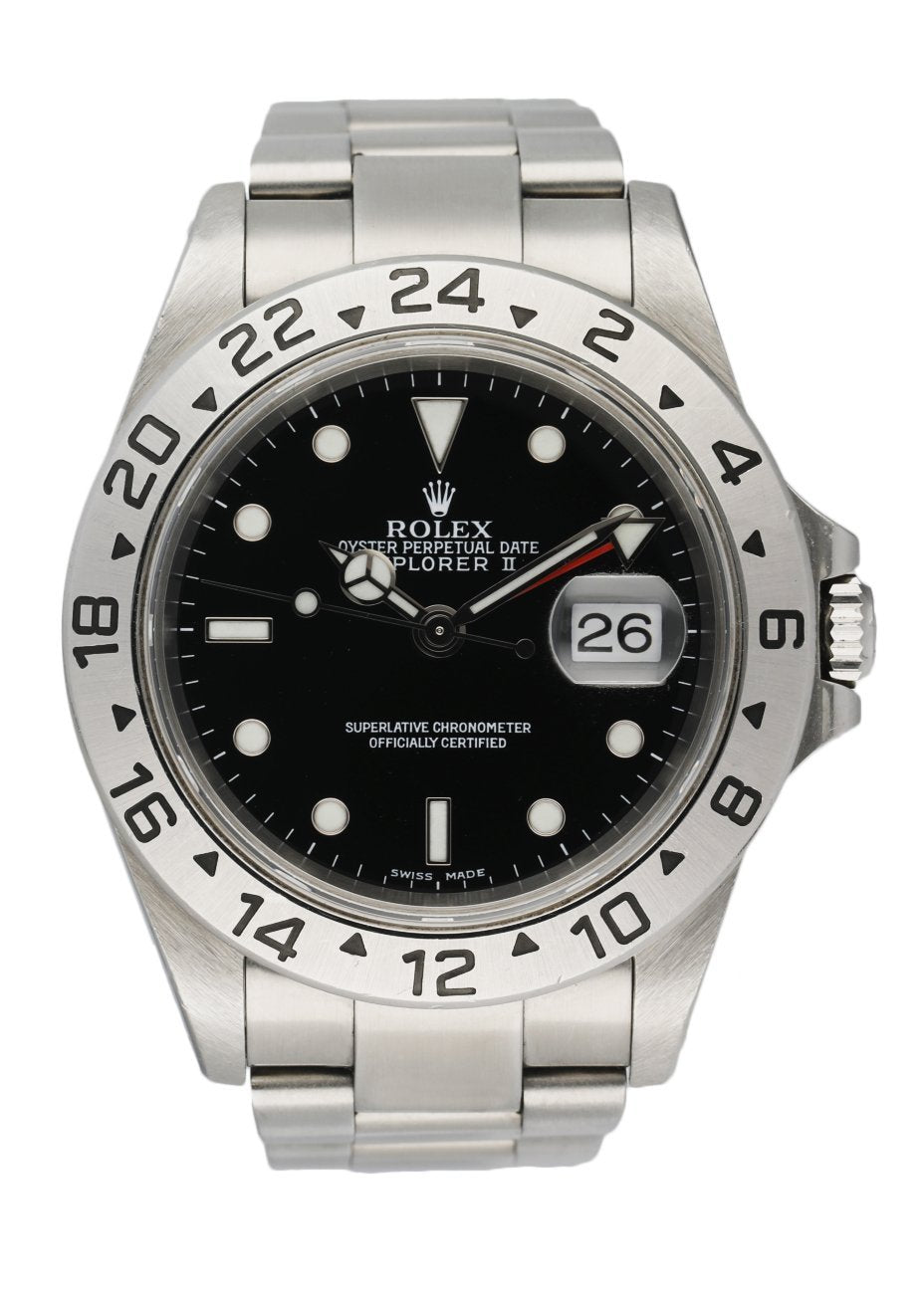 Rolex Explorer II 16570 Black Dial Mens Watch