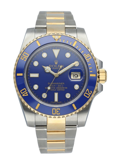 rolex submariner mens automatic watch 116613lb