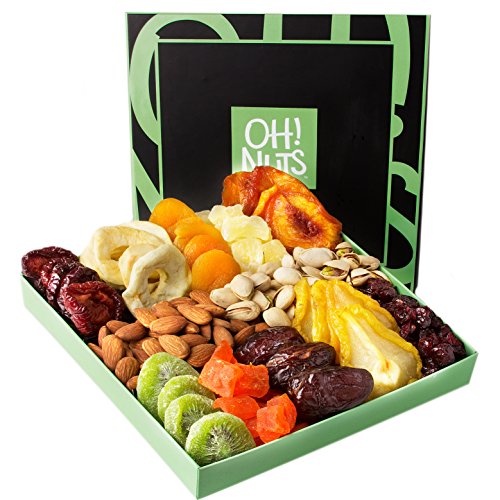 Holiday Nut and Dried Fruit Gift Basket, for parties - Shade & watches 