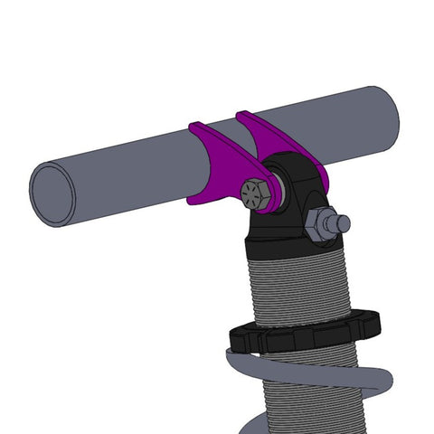 Support tige suspension support d'angle trou1 7mm trou2 M8 taraudé à l
