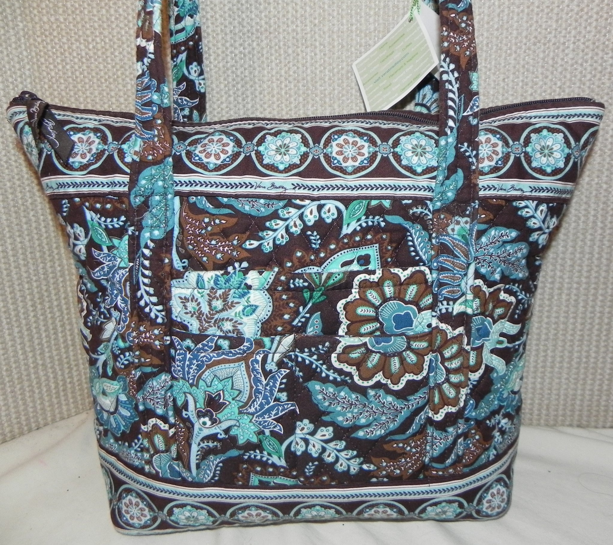 vera bradley java blue luggage