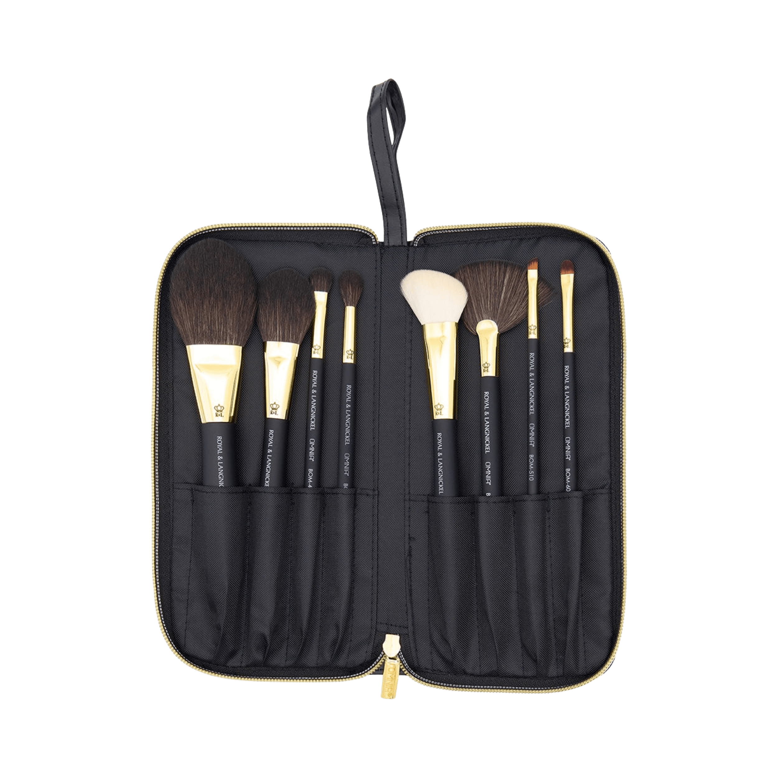Omnia Professional Gold Glam 9pc Brush Kit