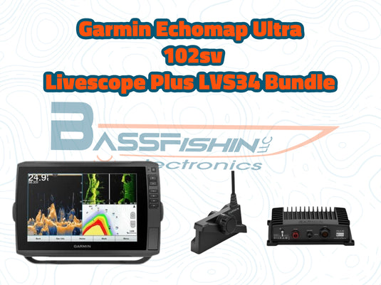 Garmin Echomap Ultra 106sv and Livescope Plus LVS34 Bundle – BassFishin  Electronics, LLC