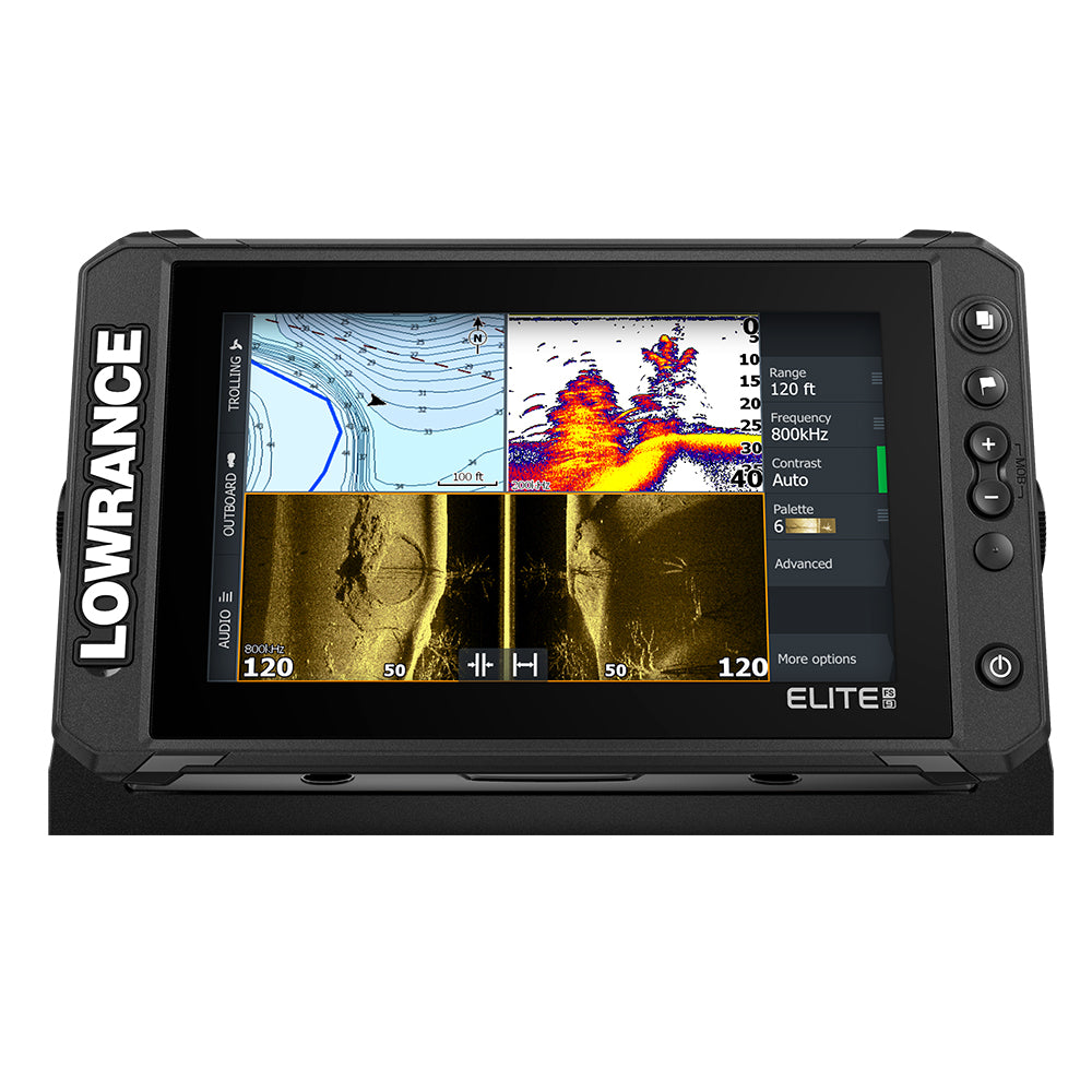 Lowrance Elite FS 9 Chartplotter/Fishfinder w/Active Imaging™ 3-in-1 Transom Mount Transducer - BassFishin Electronics product image