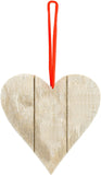 I WISH IT COULD BE CHRISTMAS EVERY DAY WOODEN DOUBLE LAYER CHIC N SHABBY HEART PLAQUE