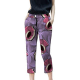 Women's African Print Cropped Trousers AlansiHouse 7 S 