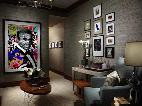 The Absolute Best Websites for Affordable Wall Art: 'My Name is James Bond' by RS Artist for WWF | Andy okay – Affordable Wall Art for Charity 