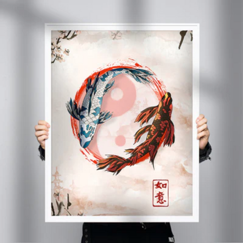 Cool Animal Posters: ’Koi’ by Thomasz Dabek for Share The Meal | Andy okay – Animal Wall Art for Charity