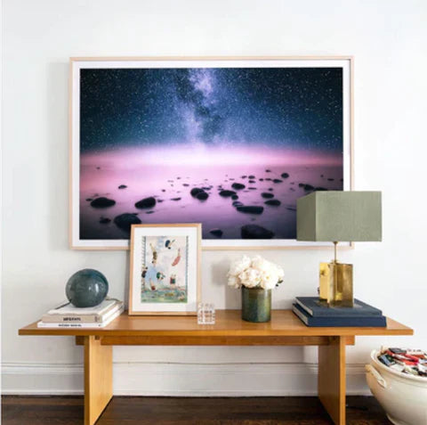 Cool Bedroom Artworks: 'When Worlds Collide' by Hermit for Share The Meal | Andy okay – Bedroom Wall Art for Charity