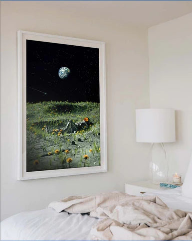 Cool Bedroom Artworks: 'A New Home' by Nicebleed for Pangeaseed | Andy okay – Bedroom Wall Art for Charity 