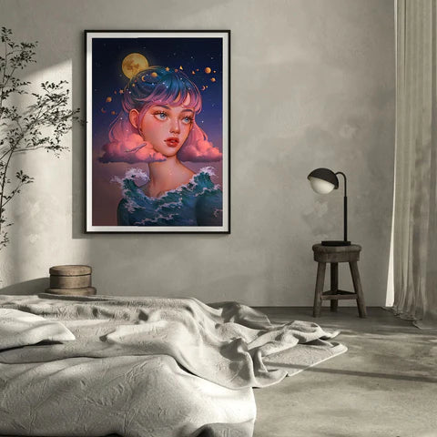 Cool Bedroom Artworks: 'Voyager' by karmen Loh for WWF | Andy okay – Bedroom Wall Art for Charity