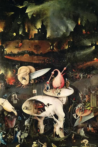 Detail Of Hell, Top Half Of The Right Panel, The Garden Of Earthly Delights, Andy okay Art for Causes