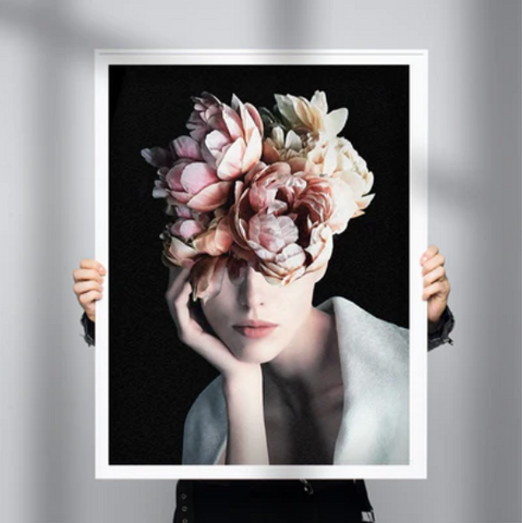 Eclectic Wall Art: 'Wearing Flowers' by Underdott for Rainforest Trust | Andy okay – Eclectic Wall Art for Charity