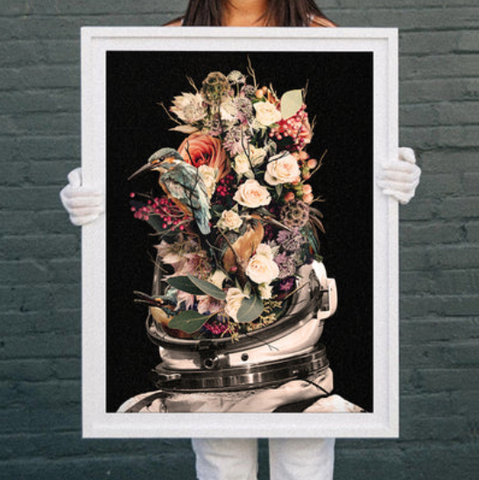 Flower Head Wall Art: ’Bloom’ by Nicebleed for WWF | Andy okay – Flower Head Art Prints for Charity