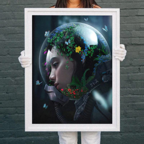 Flower Head Wall Art: ’Bloom’ by Sidomatic for Amazon Watch | Andy okay – Flower Head Art Prints for Charity