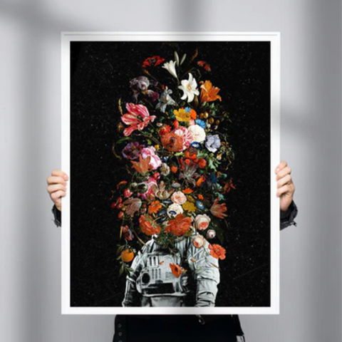 Flower Head Wall Art: ’Full Bloom’ by Nicebleed for WWF | Andy okay – Flower Head Art Prints for Charity