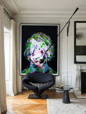 How Do I Choose The Best Wall Art? 'The Joker' by Norris Yim for Non-Violence Project  | Andy okay - Affordable Wall Art for Charity