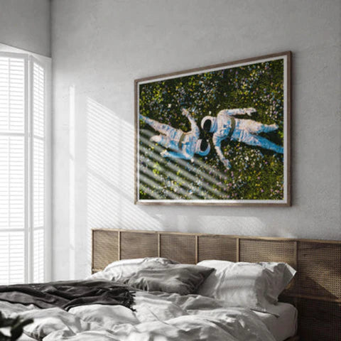 How To Find Affordable Gallery-Quality Art for Your Decor Needs: 'Astrolove' by Cameron Burns for Pangeaseed | Andy Okay – Affordable Gallery Art for Charity