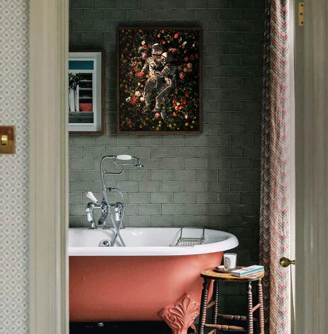 Modern Bathroom Art Ideas: 'Garden Delights' by Nicebleed for WWF | Andy okay – Bathroom Wall Art for Charity